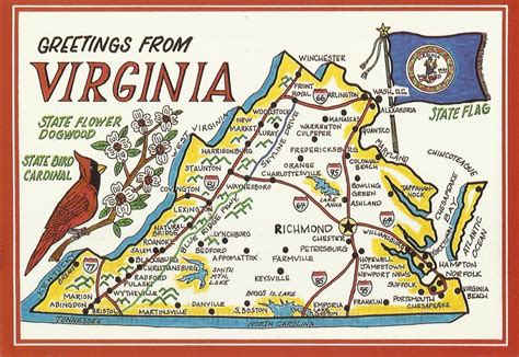 Map of virginia and washington dc - Washington dc virginia map (District of Columbia - USA)