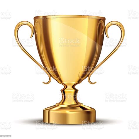 Gold Cup Isolated Stock Illustration - Download Image Now - Trophy ...