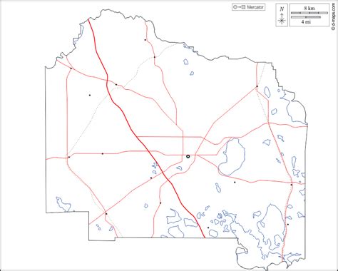 Alachua County free map, free blank map, free outline map, free base map outline, hydrography ...