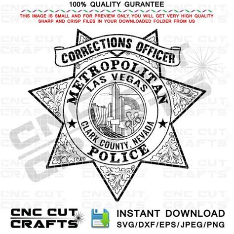 Corrections Officer Badge Vector Logo Emblem Cnc Cut Laser - Etsy