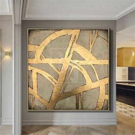 Best gold painting ideas for interior wall art