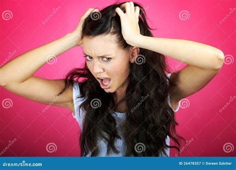 Angry Woman Is Screaming Royalty Free Stock Photography - Image: 26478357