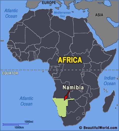 Where Is Namibia On The Map Of Africa | Zip Code Map