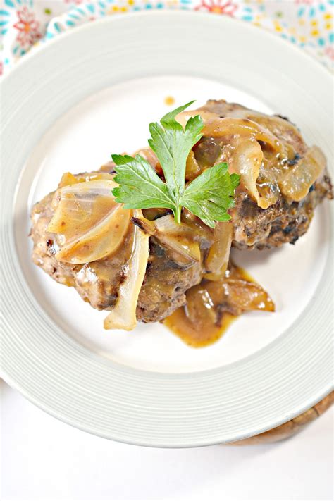 Hamburger Steaks with Onion Gravy - Sweet Pea's Kitchen