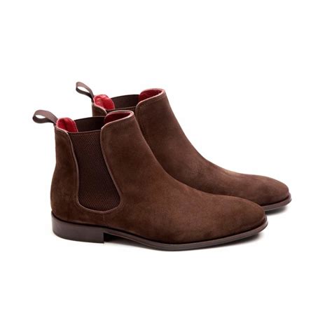 CHELSEA BOOTS IN BROWN COFFEE SUEDE CASSADY BRIT | www.beatnikshoes.com