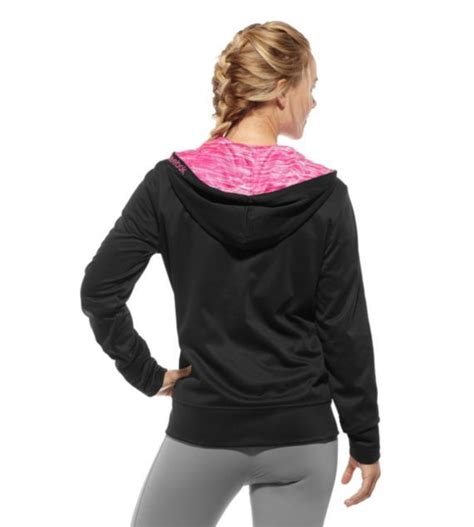 Reebok Women's Pink Ribbon Hoodie Long Sleeve Tops | Official Reebok Store | Reebok women ...