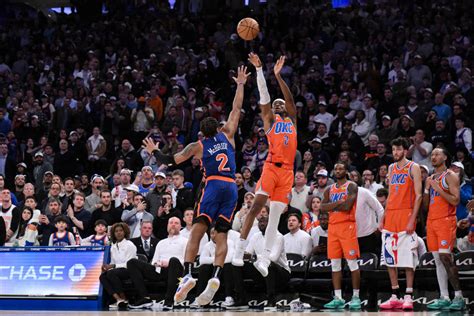 Shai Gilgeous-Alexander hits game-winner to lift Thunder past Knicks ...