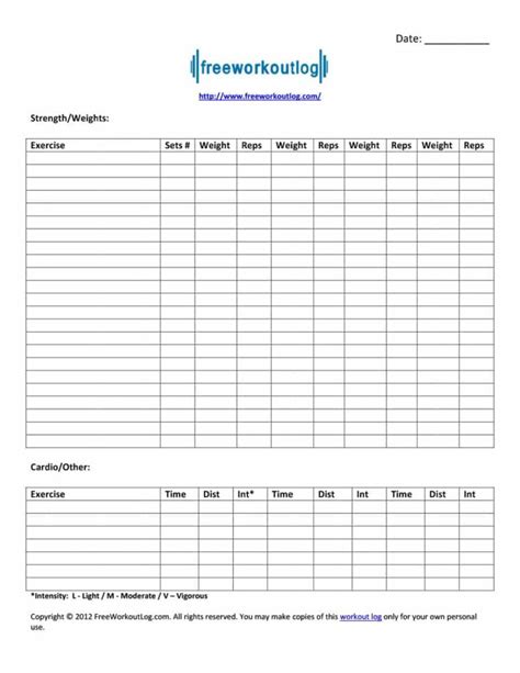 Workout Spreadsheet pertaining to 40+ Effective Workout Log Calendar Templates Template Lab — db ...