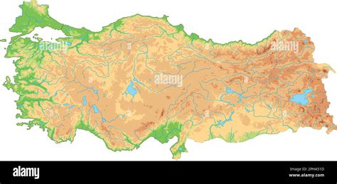 Turkey map physical hi-res stock photography and images - Alamy