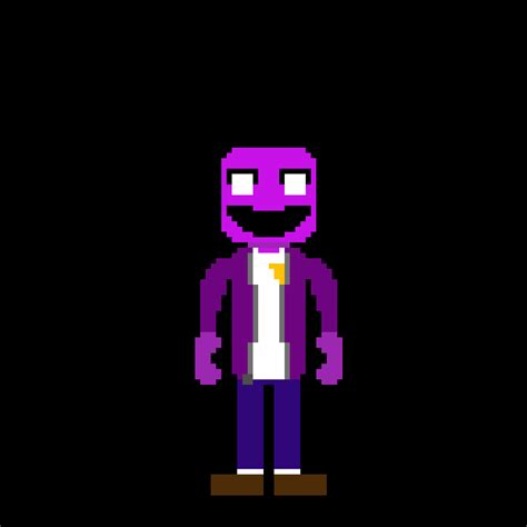 Pixilart - purple guy (in uniform) fnaf 3 style by MEMELOR2