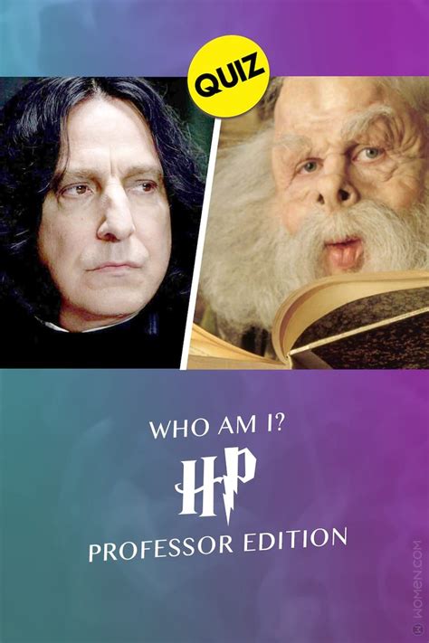 Quiz: Who am I? Harry Potter Professor Edition