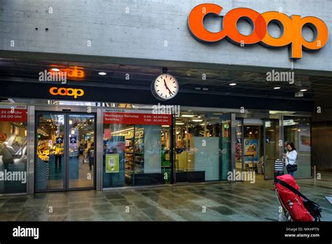 Coop supermarket at Lucerne train station, Luzern, Switzerland, Europe ...