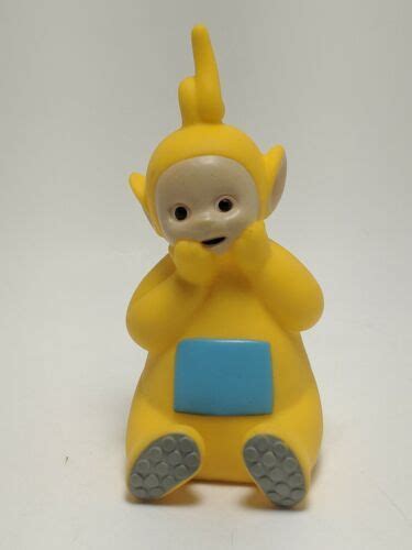 Teletubbies Yellow Laa Laa Sitting Soft plastic 4.25" Toy 1998 Ragdoll | #4666611075