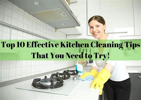 10 Effective Kitchen Cleaning Tips That You Need to Try!