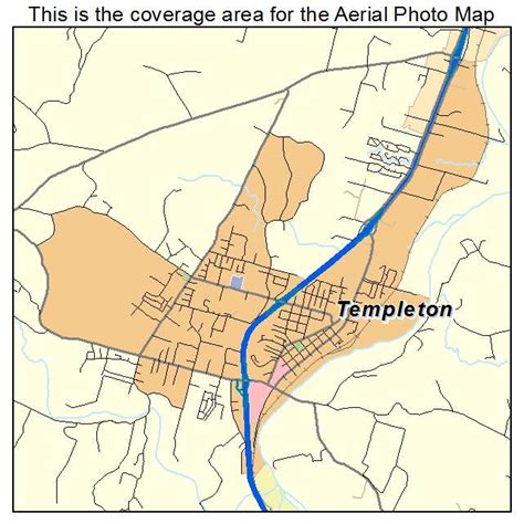 Aerial Photography Map of Templeton, CA California