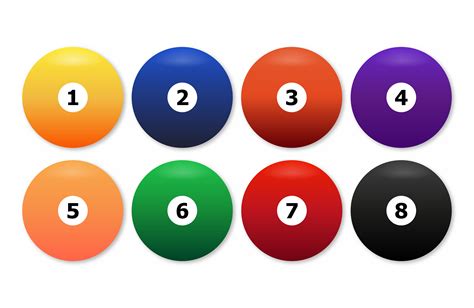 Billiard balls - commonly used color | Custom-Designed Graphics ...