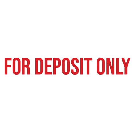 FOR DEPOSIT ONLY Stamp | RubberStamps.com