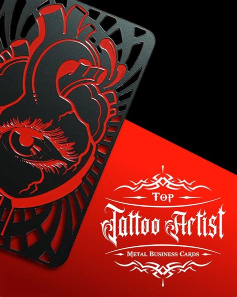 Top Tattoo Business Cards For Tattoo Artists - Metal Business Cards | My Metal Business Card ...