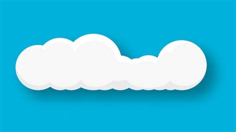 Premium Vector | Cloud on a blue background