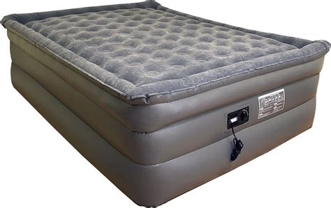 AIRTEK KING SIZE AIR BED AIRBED PLUSH PILLOW TOP MATTRESS WITH BUILT-IN PUMP PVC #AirTek ...