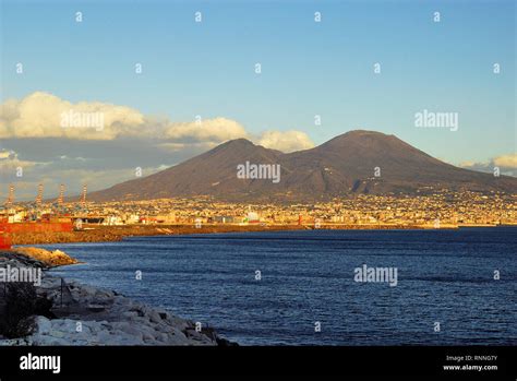 Gulf of Naples and Vesuvius Stock Photo - Alamy