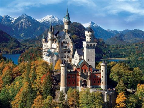 Neuschwanstein Castle, 1000 Pieces, Jumbo | Puzzle Warehouse