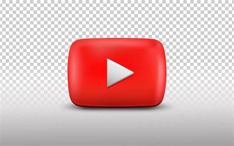 Premium Vector | 3d YouTube Logo