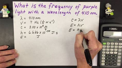 Calculate Frequency Of Light With Wavelength