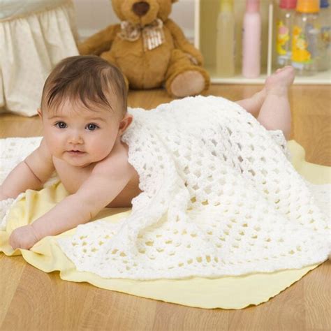 Free Red Heart Lovable Crochet Baby Blanket Pattern | Crochet baby, Baby afghan crochet, Baby ...