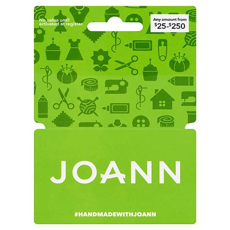 Joann Gift Card, $25 $250 1 Ea | Shop | VG's Grocery