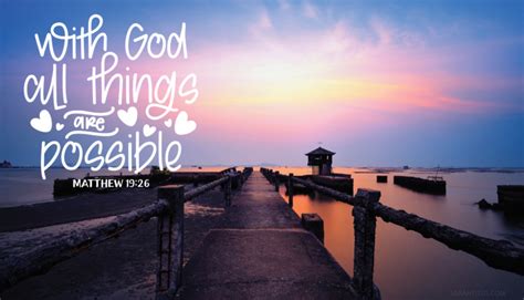 With God All Things Are Possible Wallpaper - Sarah Titus