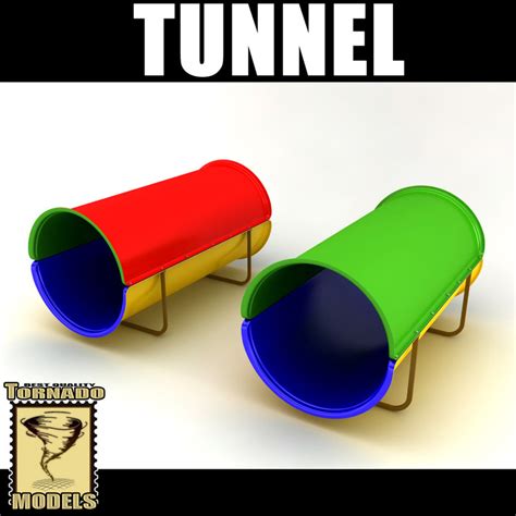 playground tunnel 3d model