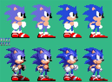 10x Sonic 1, 3 and Knuckles Sprite Style Swap - S1 by Abbysek on DeviantArt