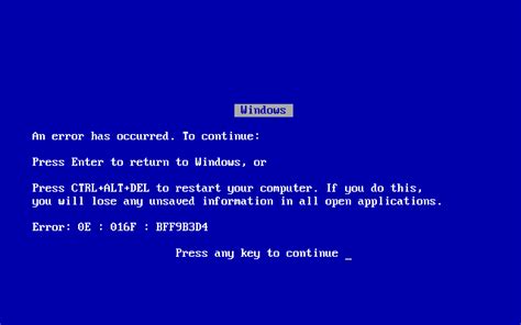 File:Windows 9X BSOD.png - Wikimedia Commons