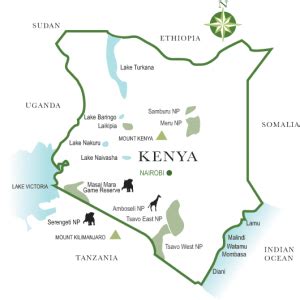 Kenya Map - Luxury Safari Company