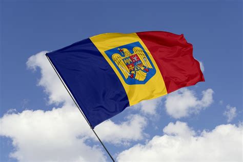 Steag Romania cu emblema - TIDA.RO