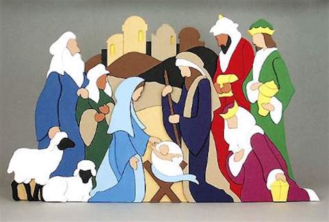 19-W2472 - Spectacular Nativity Scene Scroll Saw Pattern Set ...