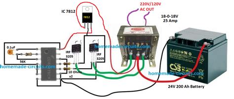 simple inverter circuit diagram - IOT Wiring Diagram