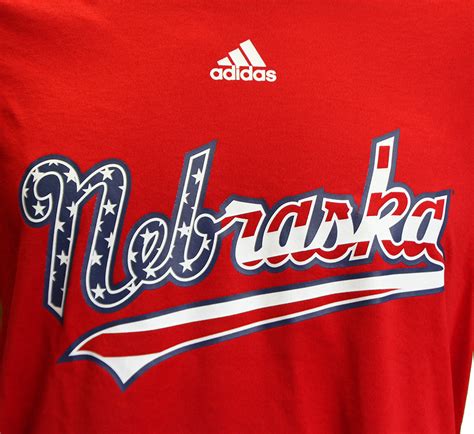 Adidas Huskers Baseball Flag Jersey Tee