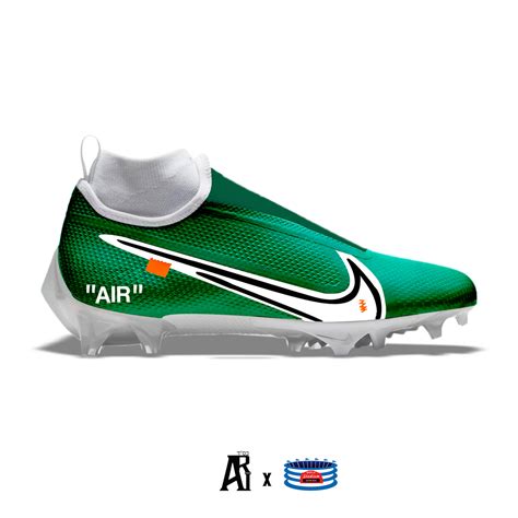 "Off-New York Green" Nike Vapor Pro 360 Cleats – Stadium Custom Kicks