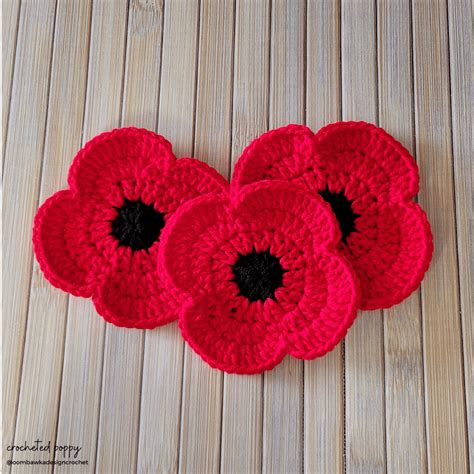 Crochet A Poppy to Honour Our Veterans