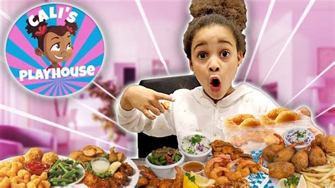 Cali Shrimp Mukbang | Cali's Playhouse - YouTube