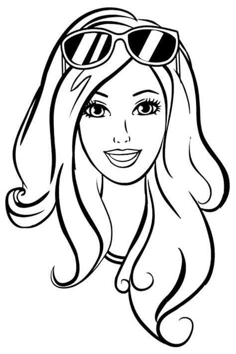 Barbie para colorir | Barbie coloring, Barbie coloring pages, Barbie drawing