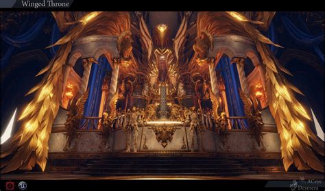 Winged Throne, Anton Cheykin | Throne room, Fantasy art landscapes, Fantasy castle