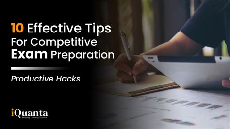 10 Effective Study Tips To Crack Competitive Exam – Productive Hacks