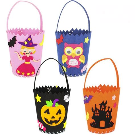 1 Pc Colored Halloween Candy Bag Gift Bags Pumpkin Trick or Treat Bags ...