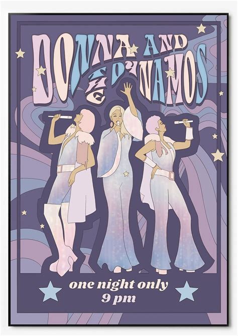 Donna and the Dynamos Concert Poster Mamma Mia Poster Poster - Etsy