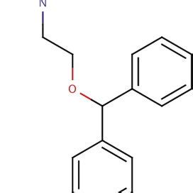 Diphenhydramine molecular structure. | Download Scientific Diagram