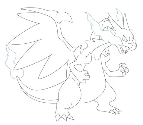 Mega Charizard X sketch by Kyoto05 on DeviantArt