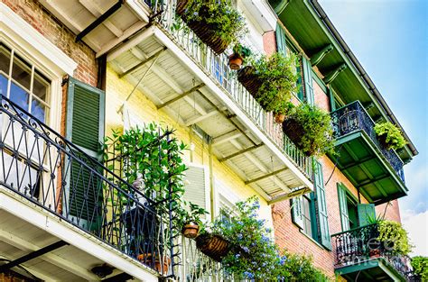 French Quarter Balconies - Nola Photograph by Kathleen K Parker